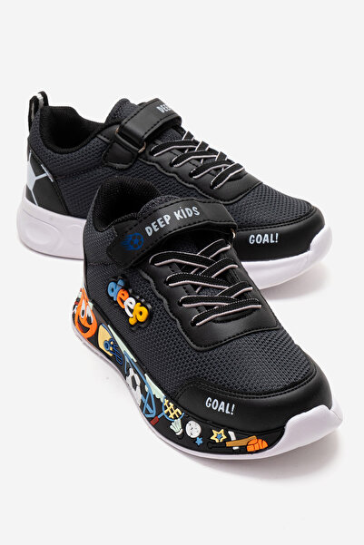 CCWAY AYAKKABI Children's Anorak Illustrated Velcro Sports Shoes 31-35 Smoke ...