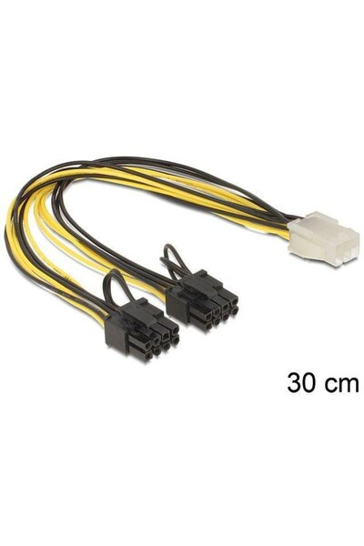DELOCK Cablu de alimentare PCI Express cu 6 pini mamă > 2 x 8 pini mascul
