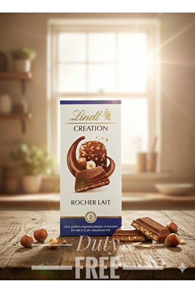 hijazigroup Lindt Creation Rocher Milk Chocolate bar. 150 GR