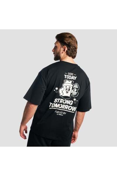 GymBeam Tricou Shaker Boxy negru