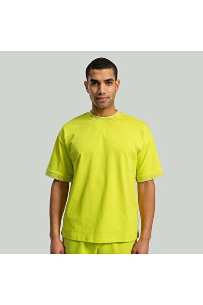 GymBeam Tricou supradimensionat, gros, Chartreuse