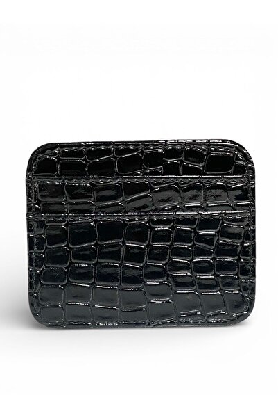 Gesa Model orizontal de bază Suport carduri Black Crocodile cadou Portofel și...