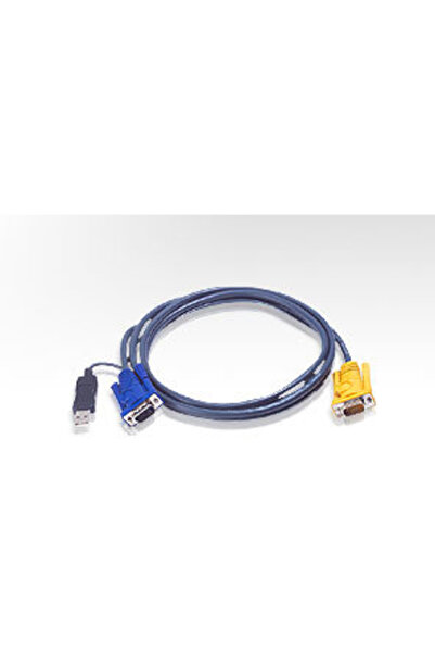 Aten Cablu prelungitor KVM (HD15-SVGA, USB, USB) - 2m