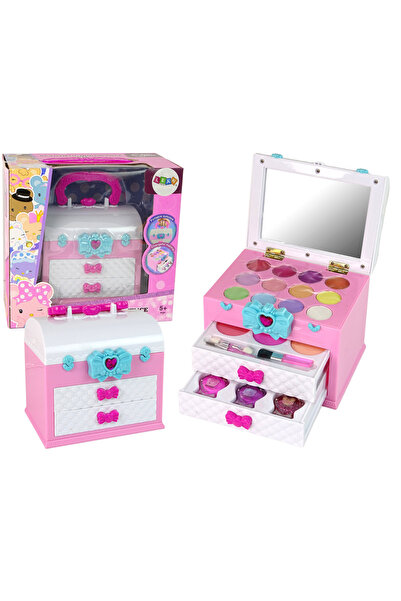 Three top online Trusă de frumusețe în valiză roz și alb