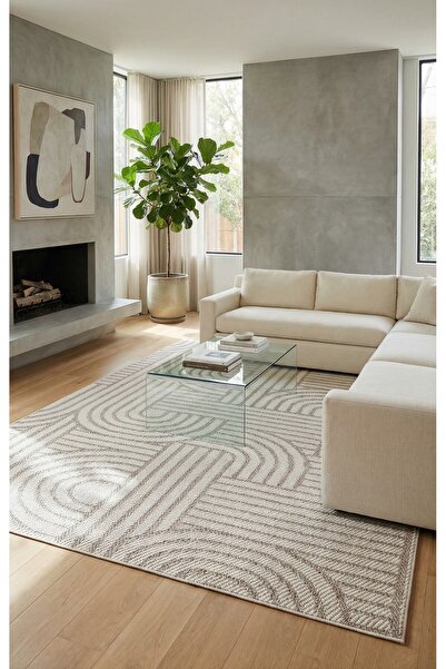 Halispecial Epica Sisal Kilim-Krem/Gri-Dekoratif-Salon,Oturma Odası,Koridor-H...