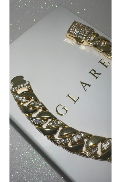GLARE JEWELRY CO Monaco Chain Modeli Pırlanta Montür Kuyumcu İşleme Taşlı Bur...