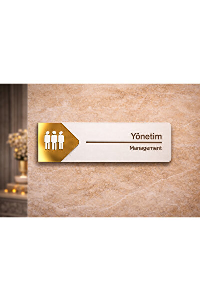 hibiscus Yönetim Oda Kapı İsimliği Yönlendirme Tabelası Levhası Kişiselleştir...