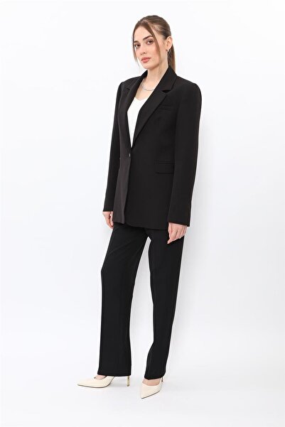 ÖNDER ÖZSOY Oversize Single Button Classic Jacket & Pockets Pipe Leg Trousers...