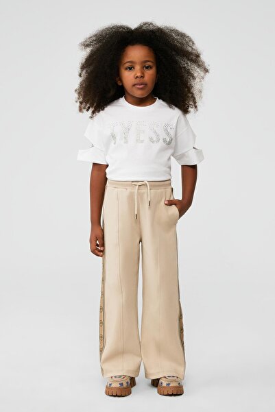 Tyess Bg Store Girl's Beige Sweatpants