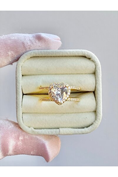 shop AYARLANABİLİR GOLD RENK KALPLİ CİDDİ İLİŞKİ YÜZÜĞÜ