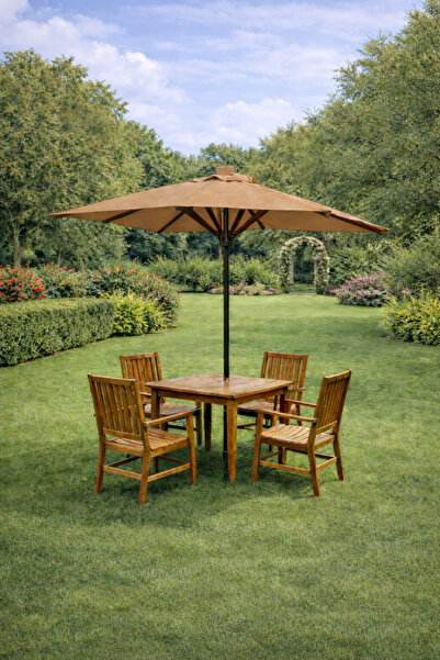 erta 2 METRE KARE Ahşap İskeletli Bahçe Şemsiyesi Tüm Renk Seçenekleriyle TAB...