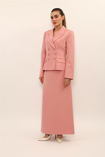 ÖNDER ÖZSOY Men's Lapel Collar Buttoned Jacket & Women's Long Bell-Sleeve Ski...