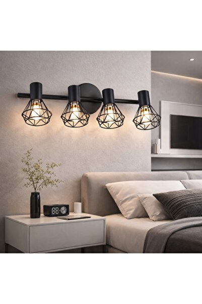 Alessandro DESIGN Lustra cu Abajur, GRACIE, LC365/4BK, Diamant, 4xE14, Negru,...