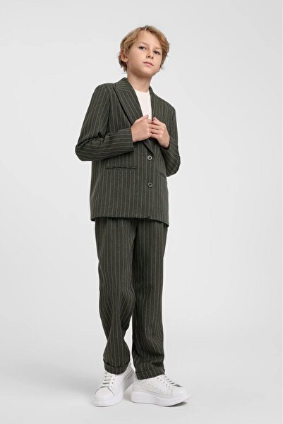 HAUSEkids 10-14 години Cotto Exclusive Комплект от 3 части за момчета - каки