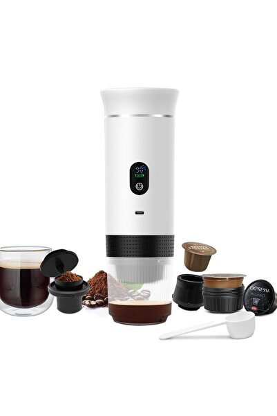 Volkano taşınabilir kahve makinesi 3-in-1 kablosuz Espresso kapsül 80ML su ta...