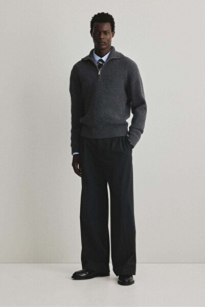H&M Regular Fit Zip-top wool polo jumper