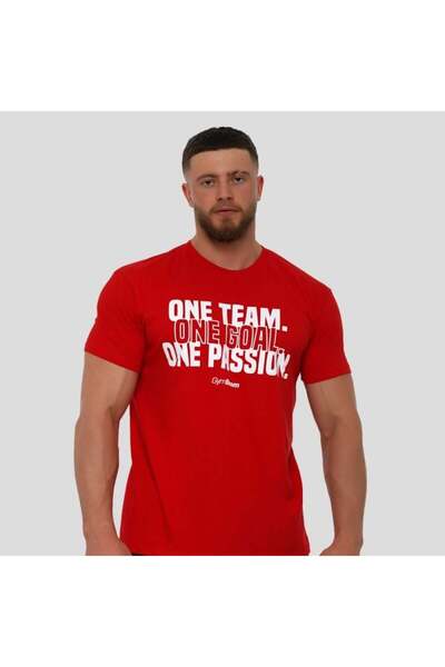 GymBeam Tricou One Team roșu