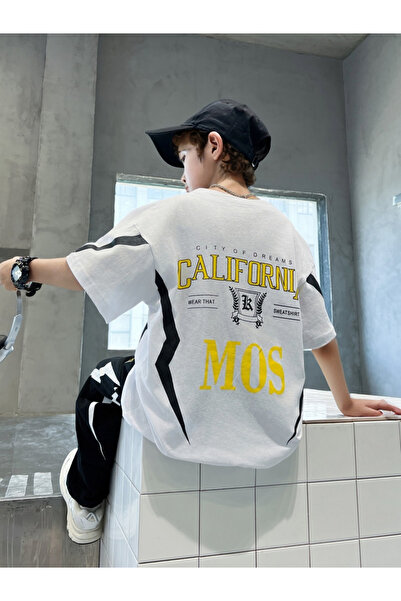 Take Two By Styli Boys Back Graphic Print T-Shirt and Joggers Set