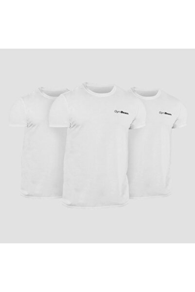 GymBeam Tricou Basic 3 Pack Alb