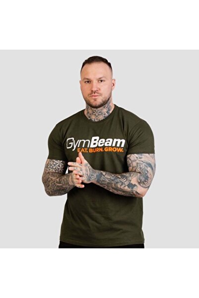 GymBeam Tricou Grow Verde Militar