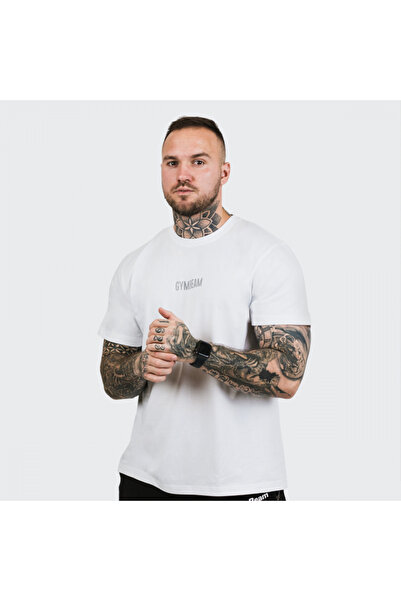 GymBeam Tricou FIT alb