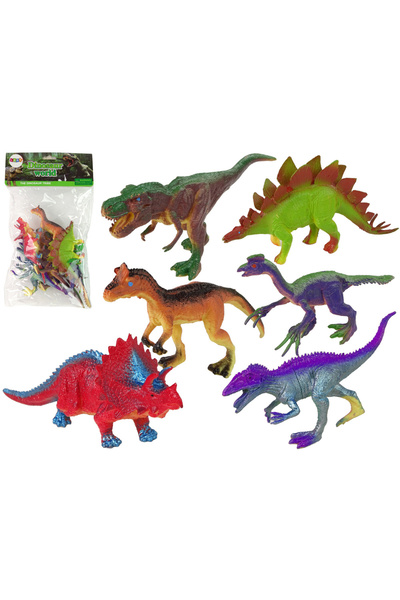 Three top online Figurine dinozauri colorate, 6 bucăți