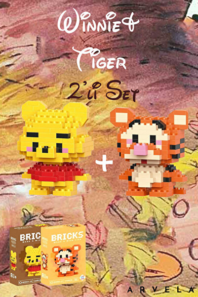 Arvela Winnie The Pooh & Tigger 2'li Set Bricks Kutulu