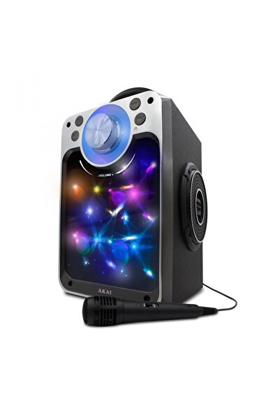 AKAI Boxa portabila CEU7300-BT, Bluetooth cu USB/SD/AUX si radio FM, 6W, negru