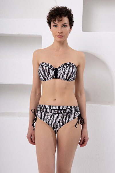 LAPIENO طقم بيكيني بدون حمالات مغطى 4208