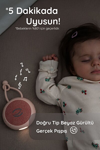 BUDİZZZ Beyaz Gürültü Cihazı | Pışpışlı Ninnili | Radyasyon İçermeyen Bebek U...