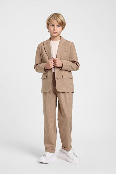 HAUSEkids 10-14 години Cotto Exclusive Комплект от 3 части за момчета - камел