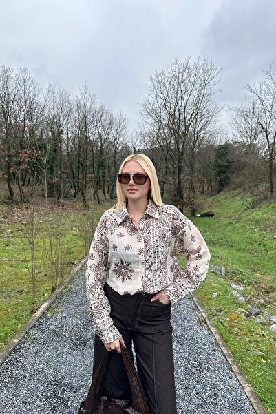 lizge giyim Shawl patterned shirt