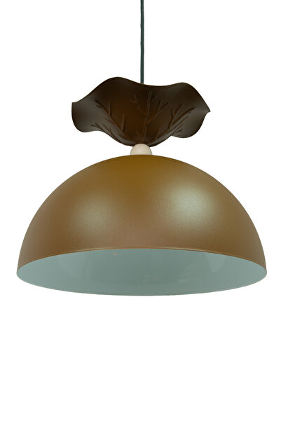 Siu Nilüfer Serisi Toprak Tonu-Krem Metal Tekli Sarkıt Avize - Mutfak Salon O...