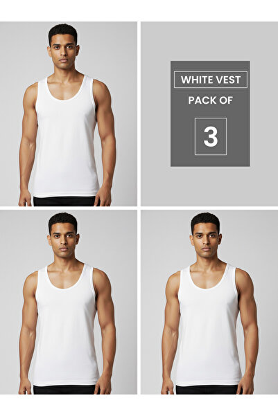Clans & Hans By Styli Pack of 3 - Men Pure Cotton Vest