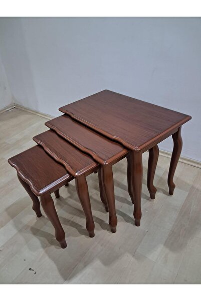 Bengi Ankara Mobilya Zigon Sehpa Lükens Eko HT 90578 Kayın Aslan Ayak Ceviz E...