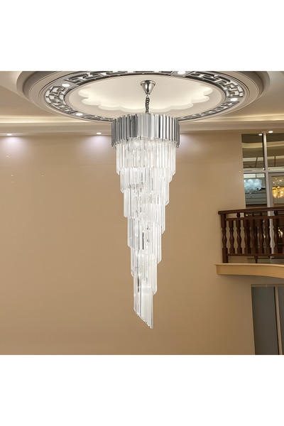 Alessandro DESIGN Candelabru Cristal BLOIS Ascendere E14, Diametru 60cm, Argi...