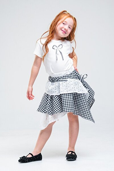 HAUSEkids 4-8 Years Old Navy Turquoise Girl's Suit-Black