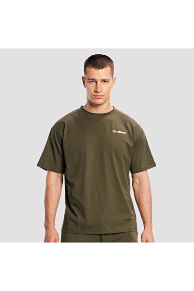 GymBeam Tricou Limitless supradimensionat, culoare espresso