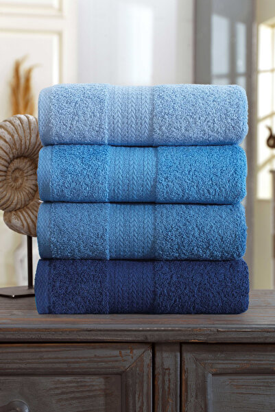 Elart Σετ πετσετών Rainbow Βαμβακερό 4 τεμαχίων (50x90 εκ.) Μπλε