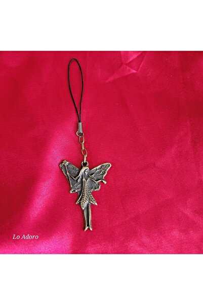 LO ADORO Phone Charm Heart Butterfly Cat Yoga Woman Phone Lanyard Strap Keych...