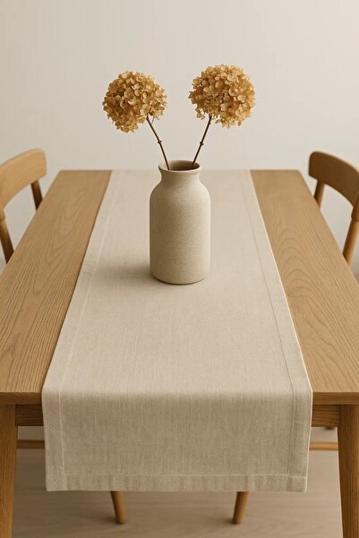 ENESSA Runner 40X110 cm 100% Cotton Natural Natural Fabric