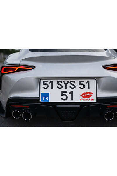 AlpiLeo StickerPlanet81 Plaka Sticker 4x2,5 cm Kırmızı Tek Renk Folyo Moto & ...