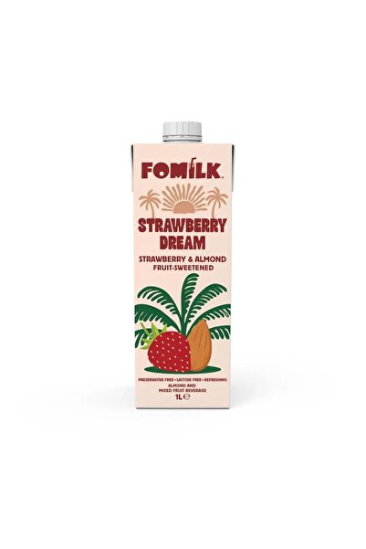 Fomilk Strawberry Dream - Çilek ve Badem Sütlü İçecek 1lt