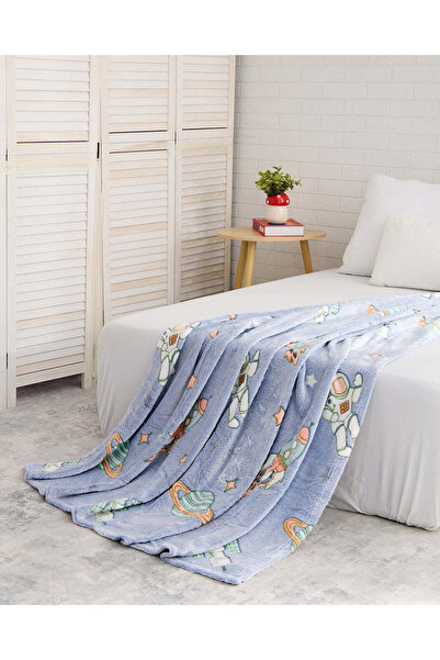 REDTAG Blue Space Glow In The Dark Kids Blanket