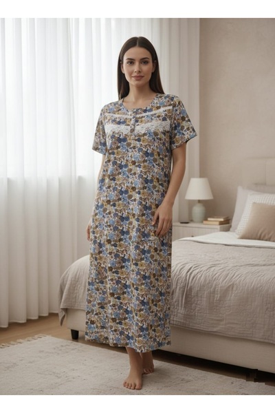 bbs fashion قميص نسائي نص كم قطن 100%