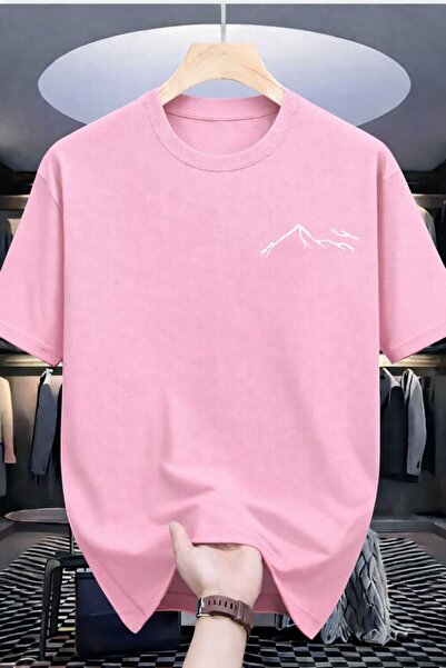 New Shine Mountain Printed Pink Tshirt