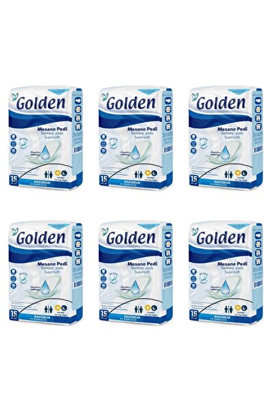 Golden SET 6 PIECES - Urinary Incontinence Pads - 15 Pack