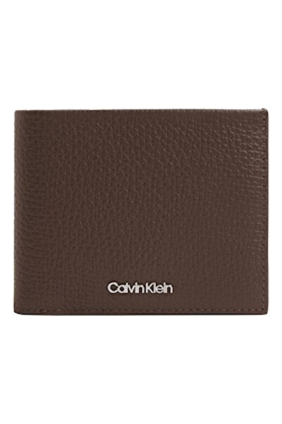 Calvin Klein Minimalism Leather Wallet, Brown
