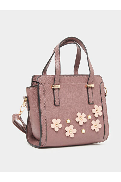 Styli Women Brown Flower Detail Handbag