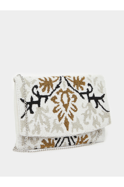 Styli Women Beaded Clutch Bag